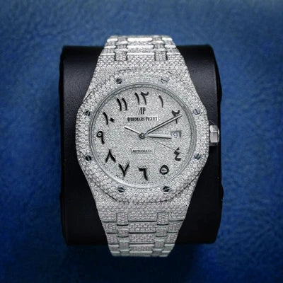 Audemars Piguet Royal Oak Steel 19ctw Custom Dia (2017) - Wp